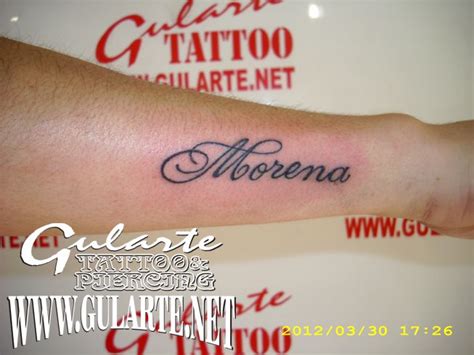 tatuajes nombre morena|Morena 